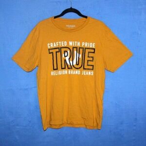 True Religion Graphic T-Shirt Mustard Large